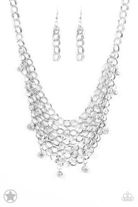 "Paparazzi" Fishing For Compliments-Silver Necklace