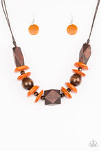 Load image into Gallery viewer, &quot;Paparazzi&quot; Pacific Paradise - Orange Wood Necklace
