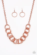 Load image into Gallery viewer, &quot;Paparazzi&quot;  Heavy Metal Hero -Copper Necklace
