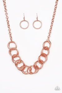 "Paparazzi"  Heavy Metal Hero -Copper Necklace