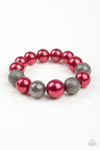 "Paparazzi" Humble Hustle - Red Bracelet