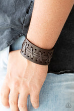 Load image into Gallery viewer, &quot;Paparazzi&quot; Super Sporty- Men&#39;s Brown Bracelet
