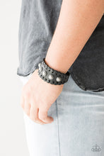 Load image into Gallery viewer, &quot;Paparazzi&quot; Urban Cowboy-Men&#39;s Black Bracelet
