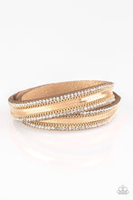 Load image into Gallery viewer, &quot;Paparazzi&quot; Rocker Rivalry -Gold Urban Bracelet
