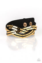 Load image into Gallery viewer, &quot;Paparazzi&quot;  Looking For  Trouble-Gold Bracelet
