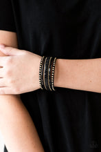 Load image into Gallery viewer, &quot;Paparazzi&quot; Rock Star Rocker- Gold Urban Bracelet
