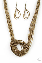 Load image into Gallery viewer, &quot;Paparazzi&quot; Knotted Knockout-Brass Necklace
