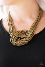 Load image into Gallery viewer, &quot;Paparazzi&quot; Knotted Knockout-Brass Necklace
