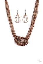 Load image into Gallery viewer, &quot;Paparazzi&quot; Knotted Knockout - Copper Necklace
