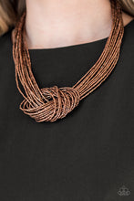 Load image into Gallery viewer, &quot;Paparazzi&quot; Knotted Knockout - Copper Necklace
