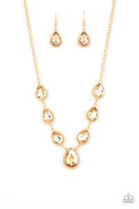 "Paparazzi" Socialite Social- Gold Neckalce