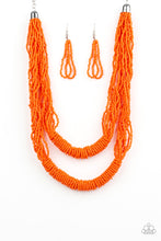 Load image into Gallery viewer, &quot;Paparazzi&quot; Right As RAINFOREST- Orange Necklace
