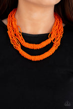 Load image into Gallery viewer, &quot;Paparazzi&quot; Right As RAINFOREST- Orange Necklace
