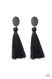 Paparazzi"  VaVa Plume- Black Post Earring