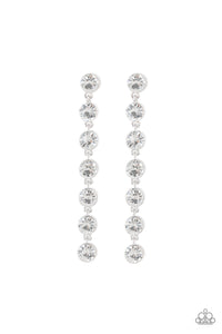 "Paparazzi" Dazzling Debonair- White Post Earring