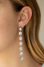 Load image into Gallery viewer, &quot;Paparazzi&quot; Dazzling Debonair- White Post Earring
