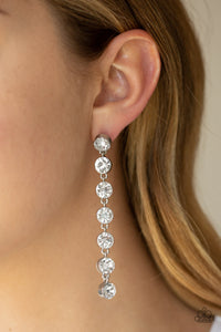 "Paparazzi" Dazzling Debonair- White Post Earring