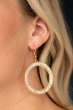 Load image into Gallery viewer, &quot;Paparazzi&quot; Haute Halo-Gold Earring
