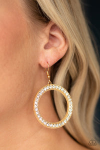 "Paparazzi" Haute Halo-Gold Earring