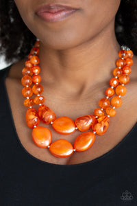 "Paparazzi" Beach Glam - Orange necklace