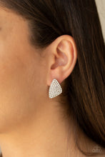 Load image into Gallery viewer, &quot;Paparazzi&quot; Supreme Sheen -White Post Earring
