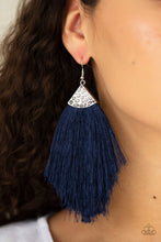 Load image into Gallery viewer, &quot;Paparazzi&quot; Tassel Tempo - Blue Earring
