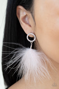 "Paparazzi" BOA Down - White Earring