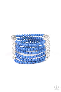 "Paparazzi" Layer It On Thick -Blue Bracelet