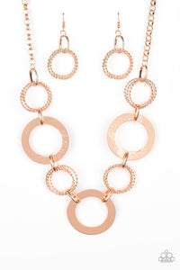 "Paparazzi" Ringed In Radiance - Copper Necklace