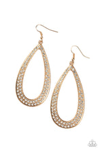 Load image into Gallery viewer, &quot;Paparazzi&quot; Diamond Distraction -Gold Earring
