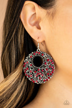 Load image into Gallery viewer, &quot;Paparazzi&quot; Starry Showcase - Red Earring
