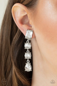 "Paparazzi" Make A List - White CLIP-ON Earring