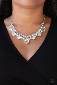 "Paparazzi" Knockout Queen- White Necklace