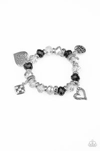 "Paparazzi" Fabulously Flirty -Black Bracelet