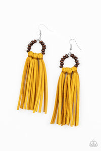 "Paparazzi" Easy To PerSUEDE-Yellow Earring