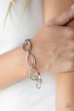 Load image into Gallery viewer, &quot;Paparazzi&quot; Simplistic Shimmer-Silver Bracelet
