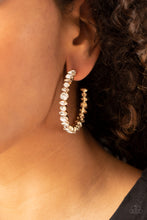 Load image into Gallery viewer, &quot;Paparazzi&quot; Can I Have Your Attention -Gold Hoop Earring
