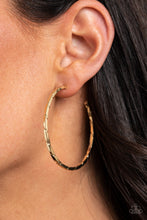 Load image into Gallery viewer, &quot;Paparazzi&quot;  Unregulated -Gold Hoop Earring
