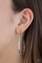 Load image into Gallery viewer, &quot;Paparazzi&quot;  Cool Curves -Silver Hoop Earring
