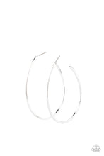 Load image into Gallery viewer, &quot;Paparazzi&quot;  Cool Curves -Silver Hoop Earring
